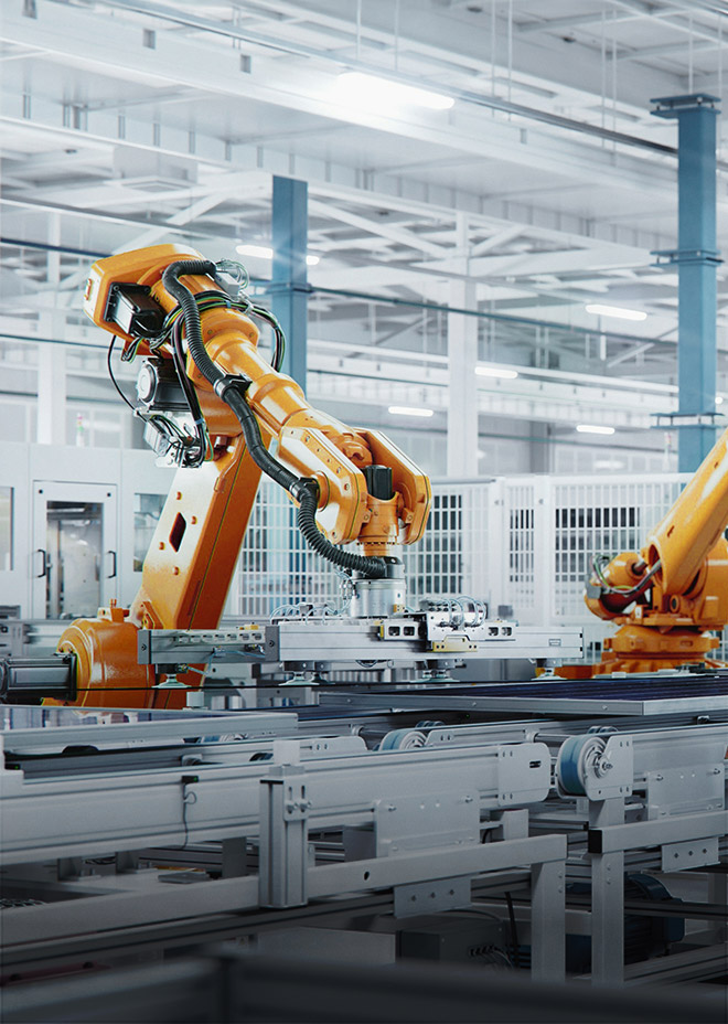 Plant & mechanical engineering Image of an industrial robot
