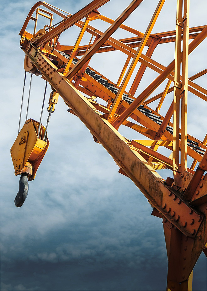Construction Image of a construction and heavy-duty crane
