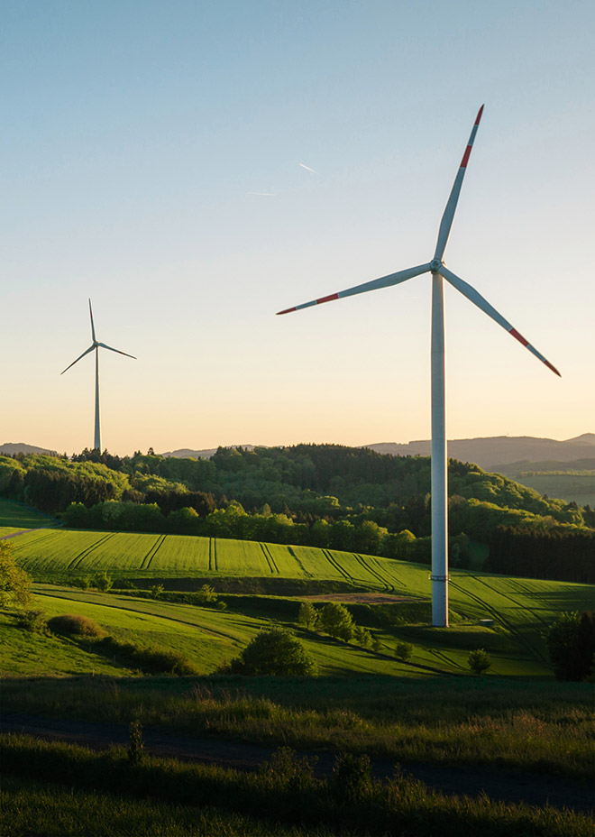 Energyindustry Picture of wind turbines