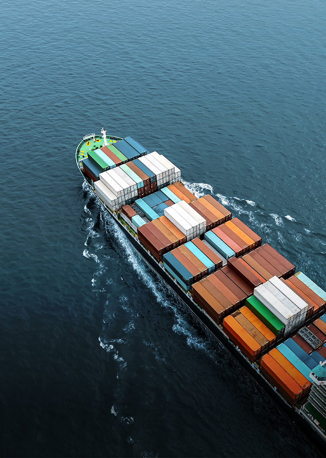 Transport & logistics Picture of a container ship